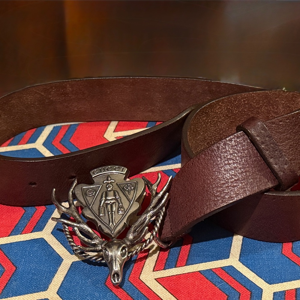 VINTAGE GUCCI HYSTERIA BELT 
181406-1766-90-36